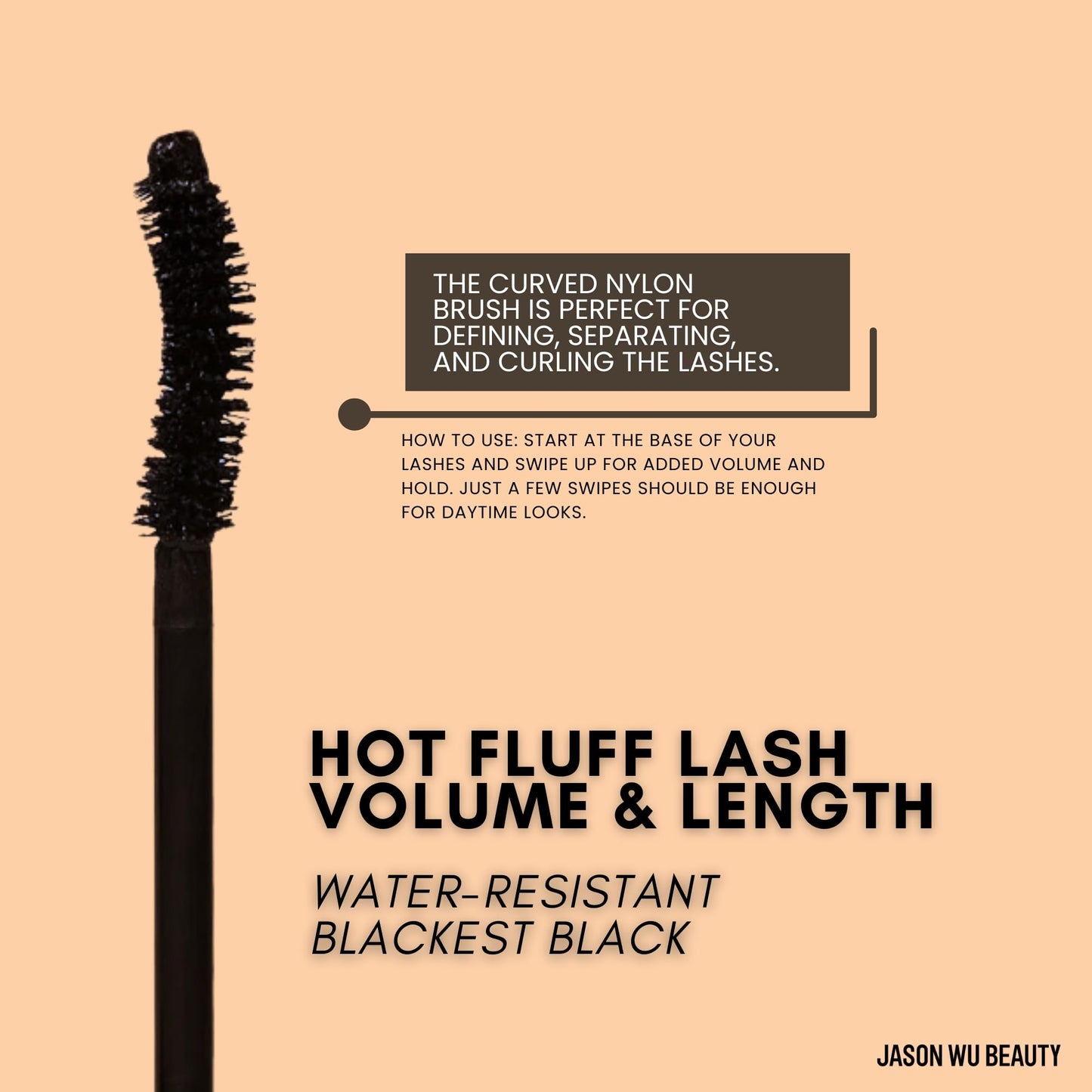 Jason Wu Beauty Hot Fluff Lash - Eyelash Mascara 0.28oz 8g (Volume & Curl, 0.28oz 8g)