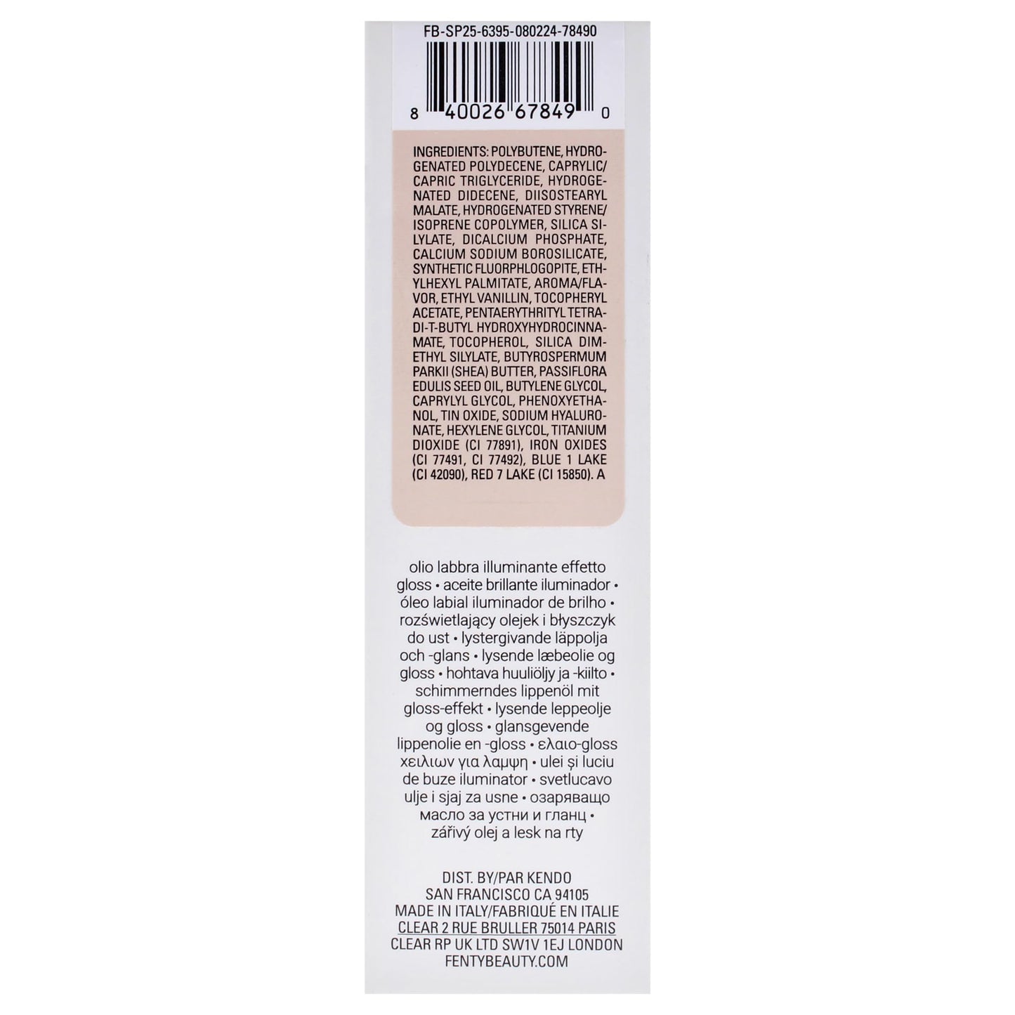 Gloss Bomb Luminizing Lip Oil N Gloss - 01 Fussy by Fenty Beauty for Women - 0.3 oz Lip Gloss
