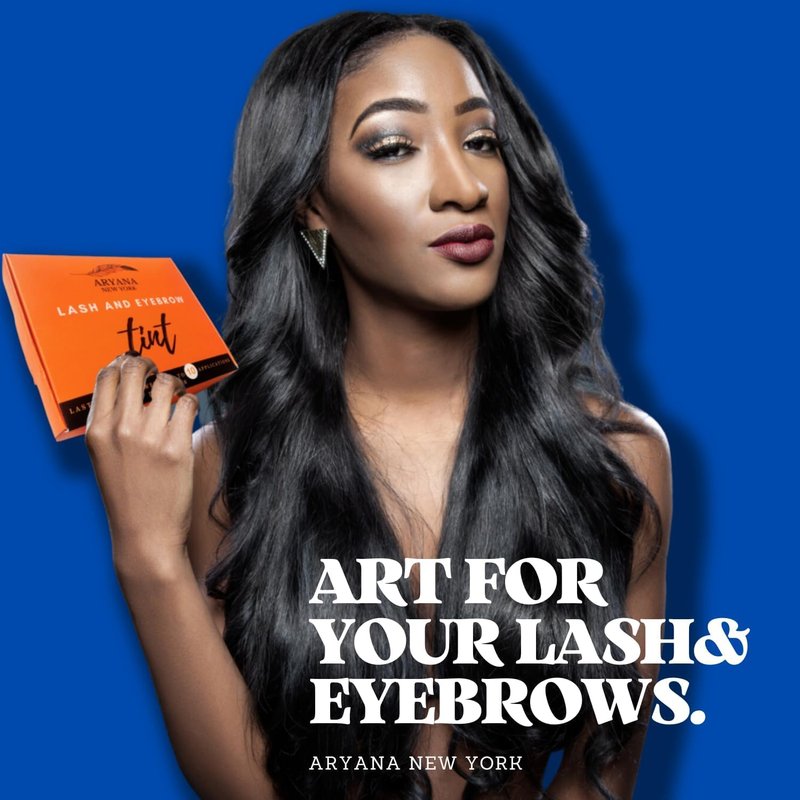 ARYANA NEW YORK LASH AND EYEBROW KIT - Up to 10 Applications - Black and Brown 15 ML - With Brow Brush
