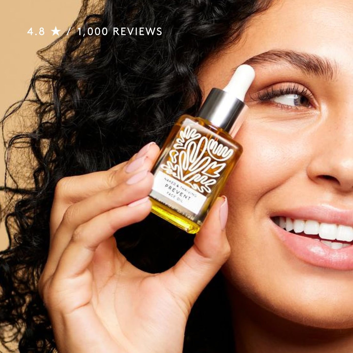 Naked & Thriving Anti-Aging Facial Oil - Vegan, Naturally-Derived Skin Care | 1.18 oz (35 mL)