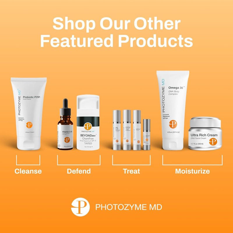 Photozyme Omega 36 Body Complex - Anti-Aging Body Cream with Omega 3 & 6 | Hydrating, Firming, Fragrance-Free - 2 fl oz