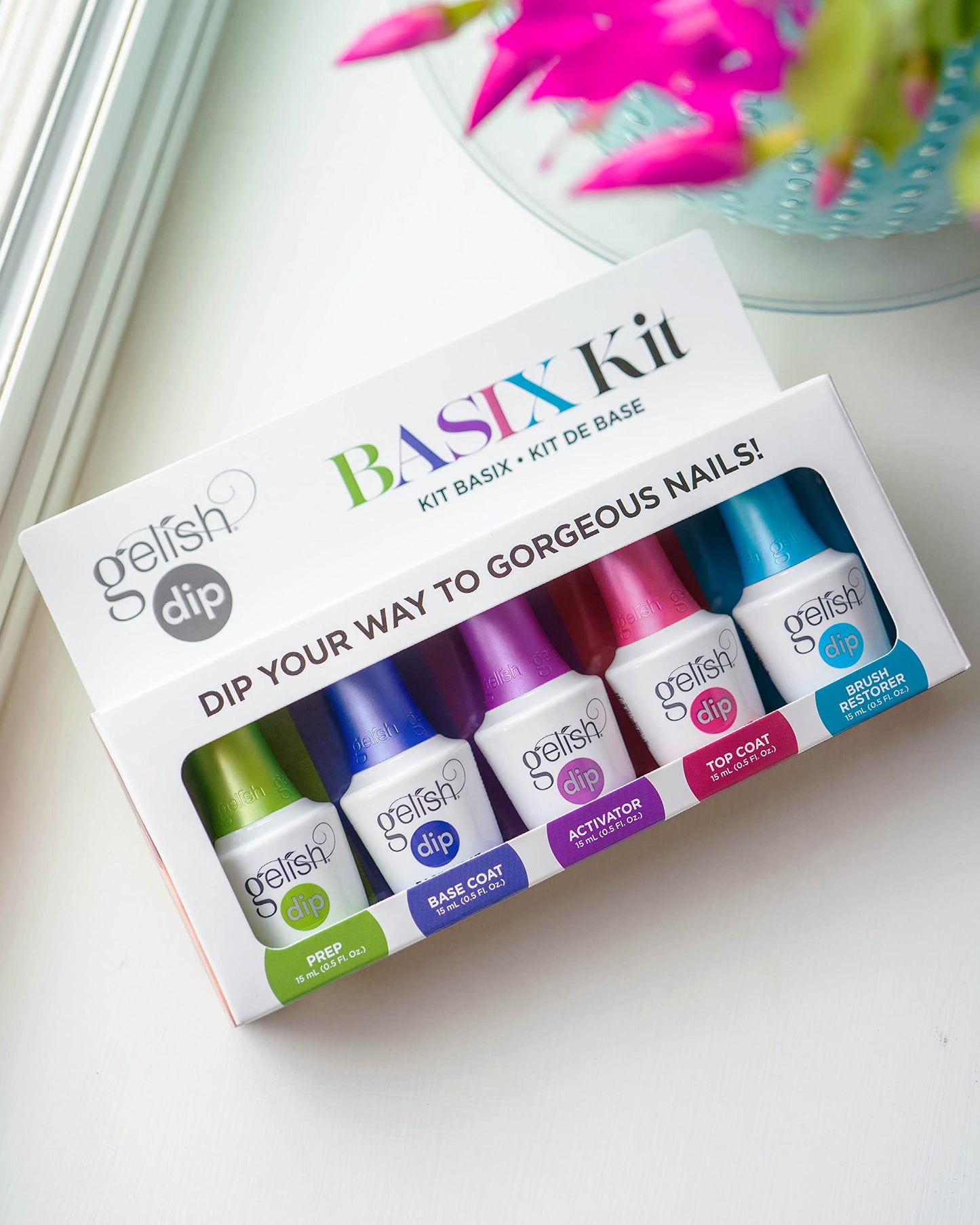 Gelish Odor-Free, No UV/LED Lamp Required Dip Powder Bundle – Basix Kit