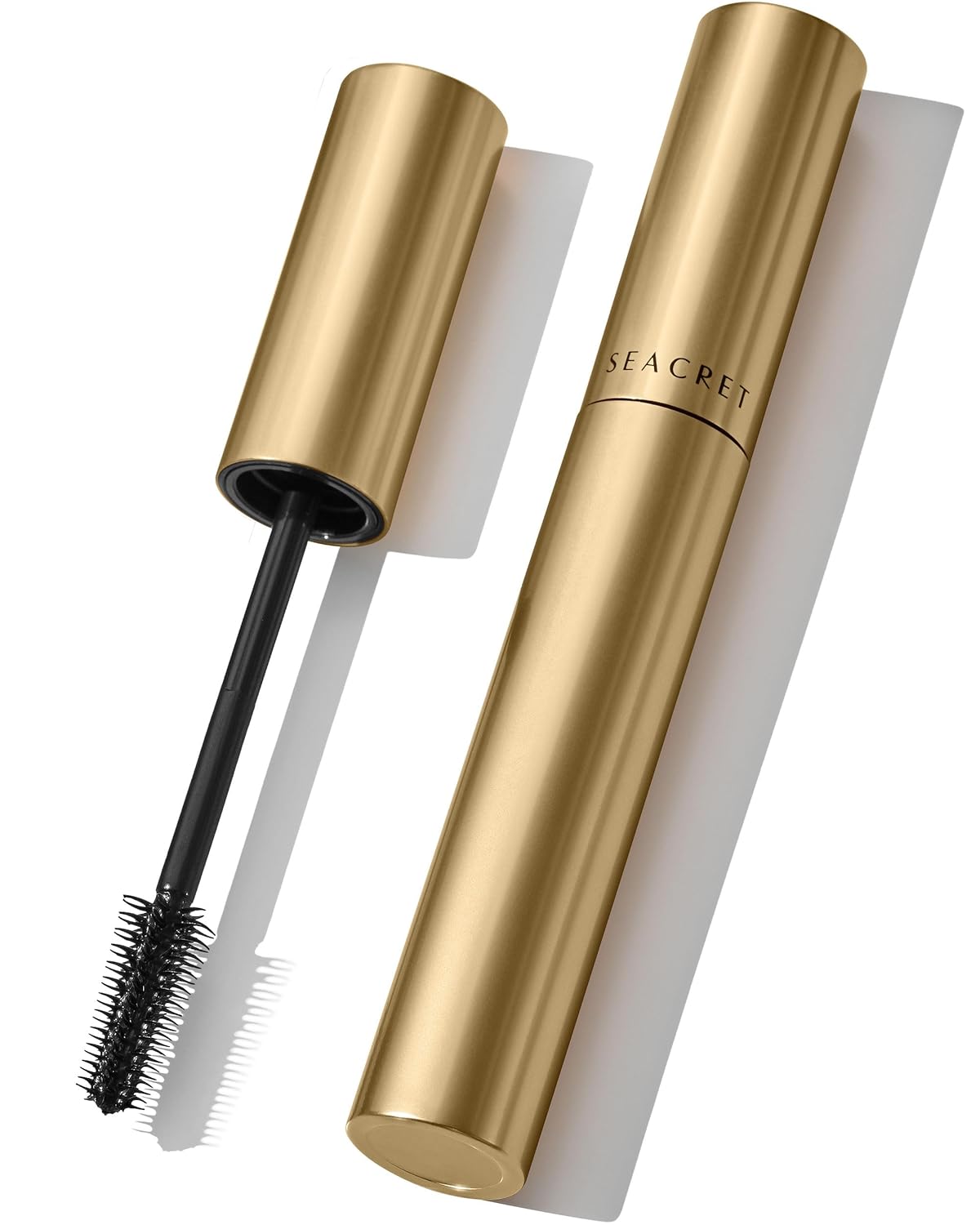 Non-Smudge Tubing Mascara - Flake-Free, Dead Sea Mineral Infused, Vegan Black, 0.28 Oz