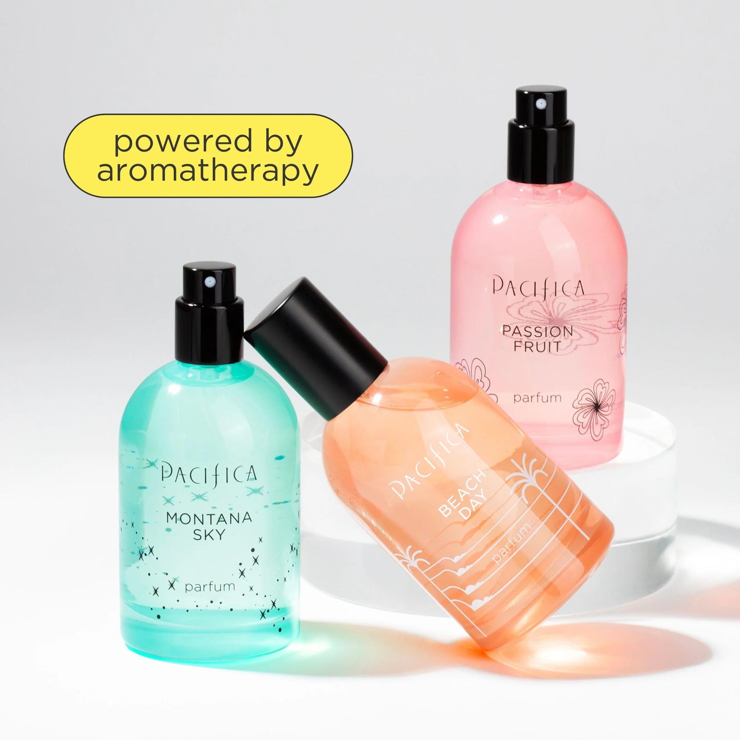 Pacifica Iconic Scents Gift Box – Montana Sky, Beach Day & Passionfruit – Nature-Inspired Fragrance Collection, Vegan & Cruelty-Free