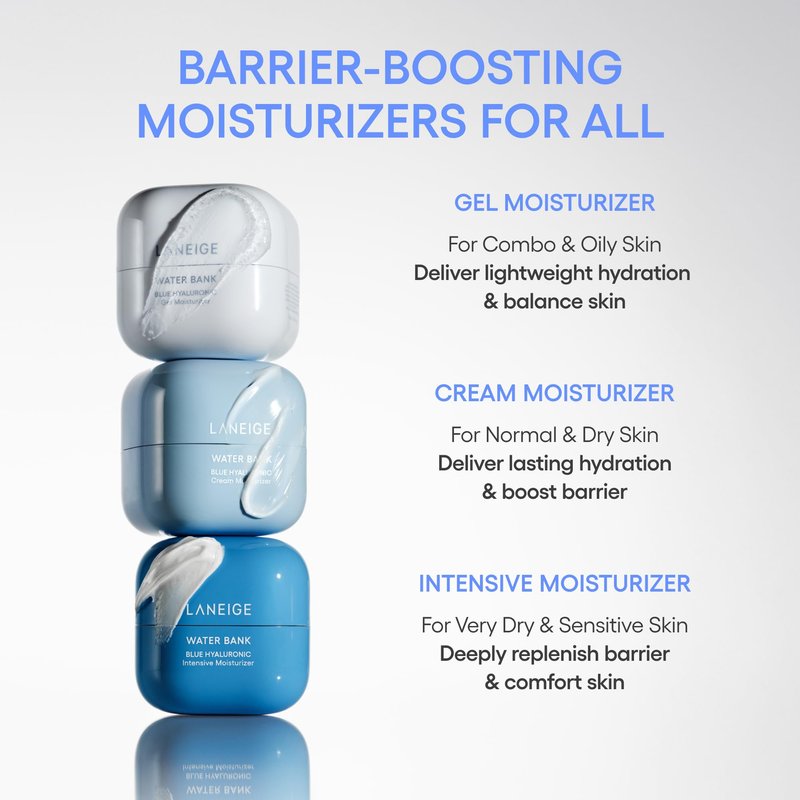 LANEIGE Water Bank Blue Hyaluronic Cream Moisturizer Refill: Hydrating Korean Face Cream with Squalane & Ceramide for Skin Barrier Support, Dermatologist-Tested