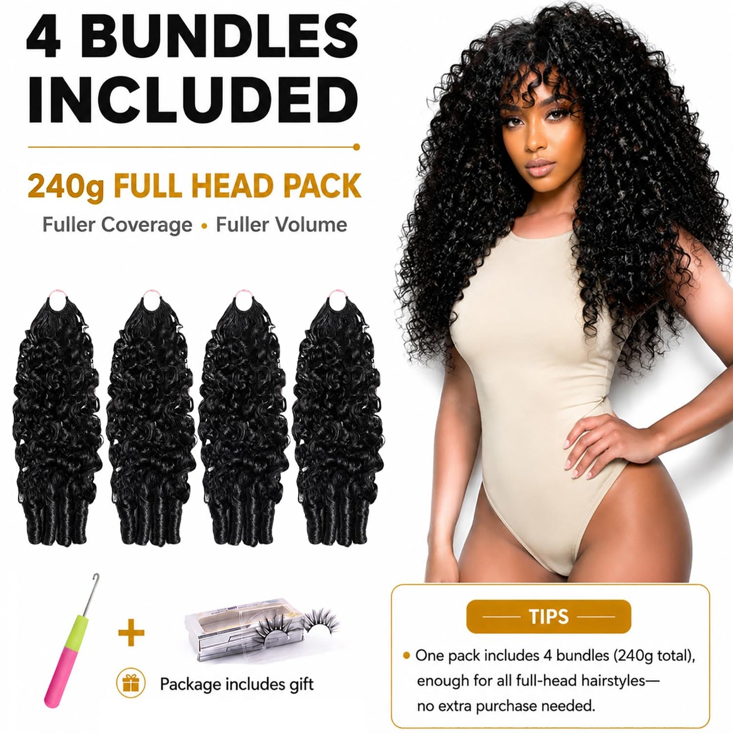 Burmese Curly Crochet Human Hair Extensions Crochet Hair For Black Women Knotless Pre-Separated Feather Crochet Human Hair Spiral Curly Invisible Crochet Hair Natural Black (12inch)