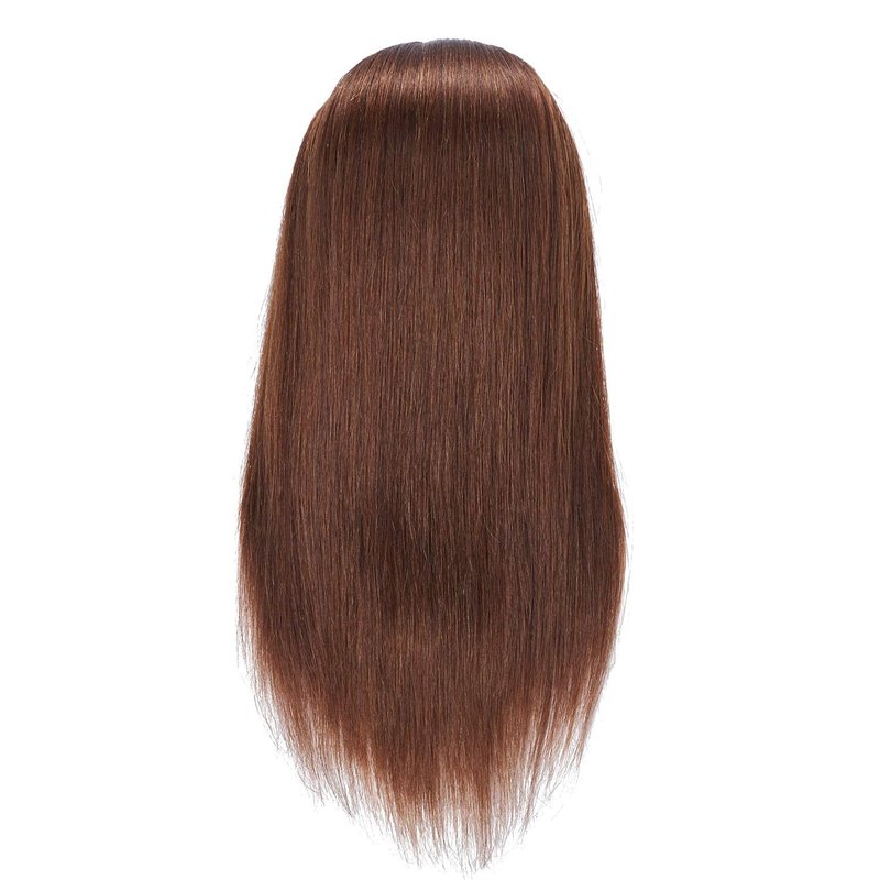 Headstar Mannequin Head 20-22" 100% Human Hair Hairdresser Training Head Manikin Head Styling Training Head Cosmetology Doll Head Hair for Practice Cutting Braiding (E6606LB0414H)