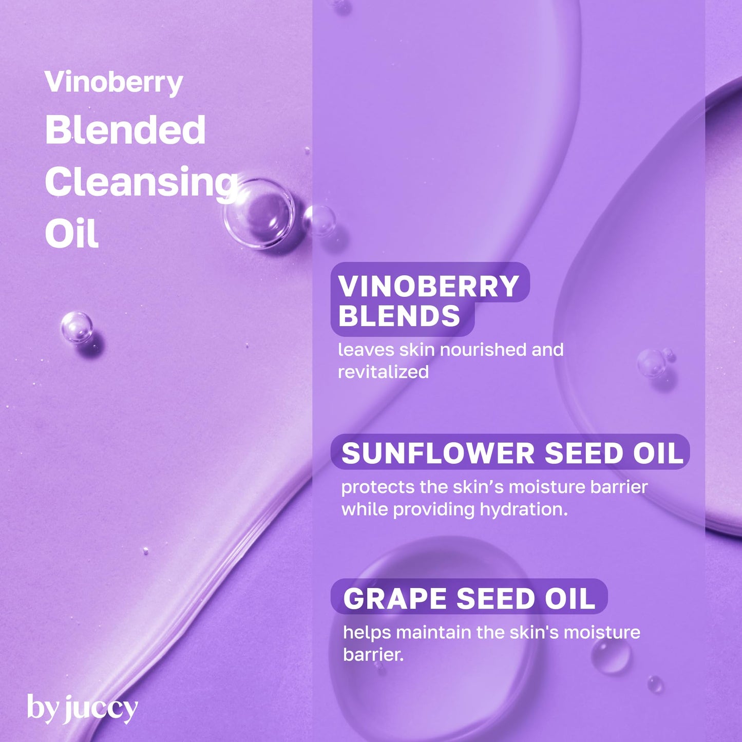 BYJUCCY Vinoberry Cleansing Oil, Remover All Skin Types, K-beauty, 5.07floz