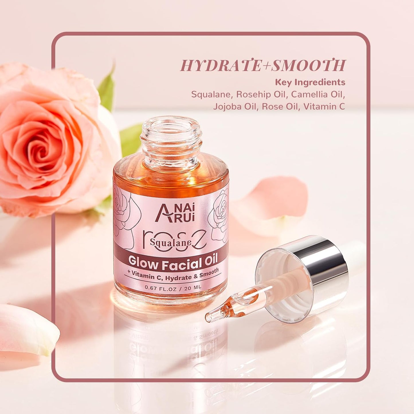 Hydrating Rose Skincare Gift Set - Purifying Facial Kit with Squalane, Clay Mask & Oil | Perfect Holiday Gift for Women