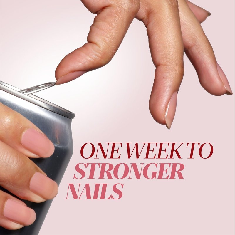 LONDONTOWN Sheer Strength Nail Blush - 2-in-1 Tinted Nail Hardener Strengthening Treatment With Jelly Finish, Poppy, 0.40fl oz