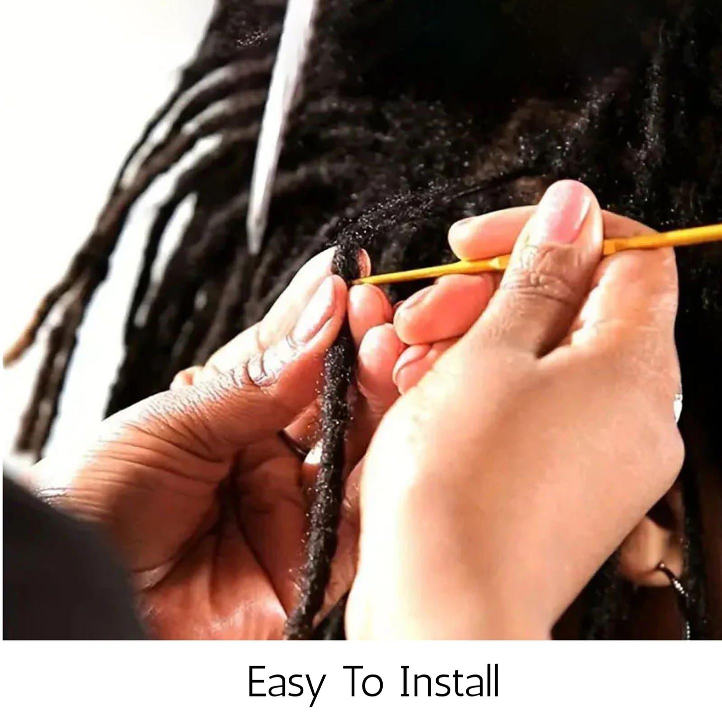 10 inch 30 Strands 0.4cm Thickness 100% Twist Real Human Hair Dreadlock Extensions for Man/Women/Kids DIY Permanent loc Extensions Handmade Can Be Dyed Bleached Curled