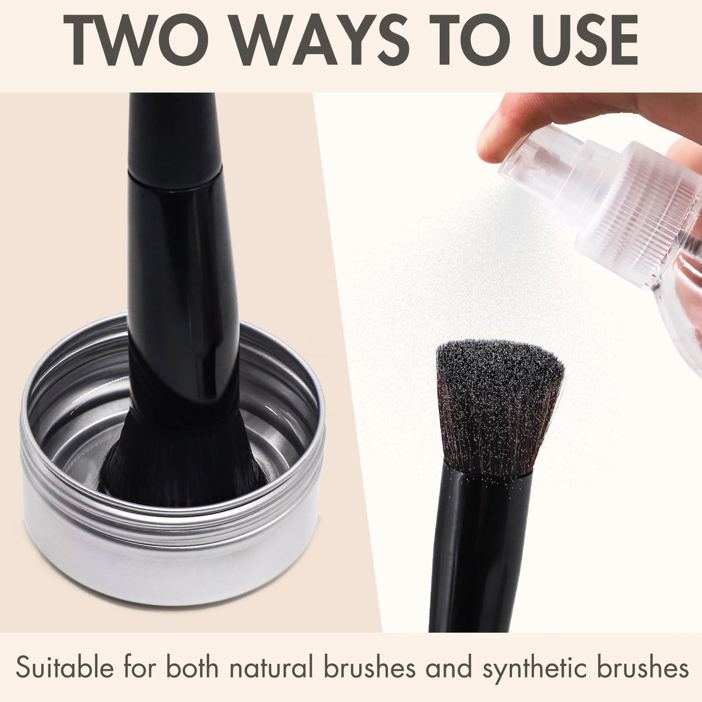 Embagol Makeup Brush Cleaner, Easily Remove Stubborn Makeup, Dirt & Impurities from Makeup Brushes, Rinse-Free & Quick Drying & Vegan & Cruelty-Free(1000 ml/33.8 fl oz, pack of 2)