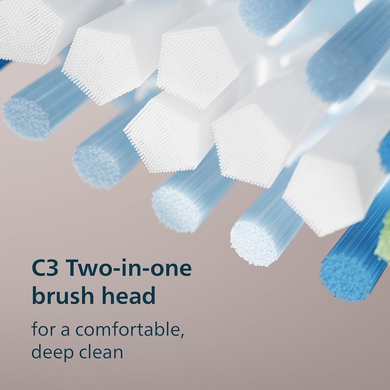 Philips Sonicare 6500 Series Electric Toothbrush - Sonic Technology, 9 Settings, Pressure Sensor | Black, HX7411/08