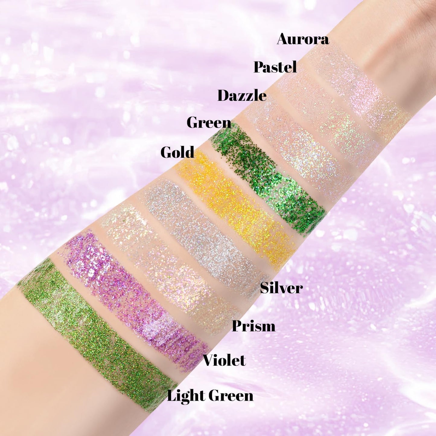 CAHOTO Dazzle Roll-on Glitter for Face Body and Hair, Mermaid Sparkling Holographic Shimmer, Chameleon Color Rolling Sequins for Concerts Rave Festival Halloween Party Carnival, 1.02fl.oz