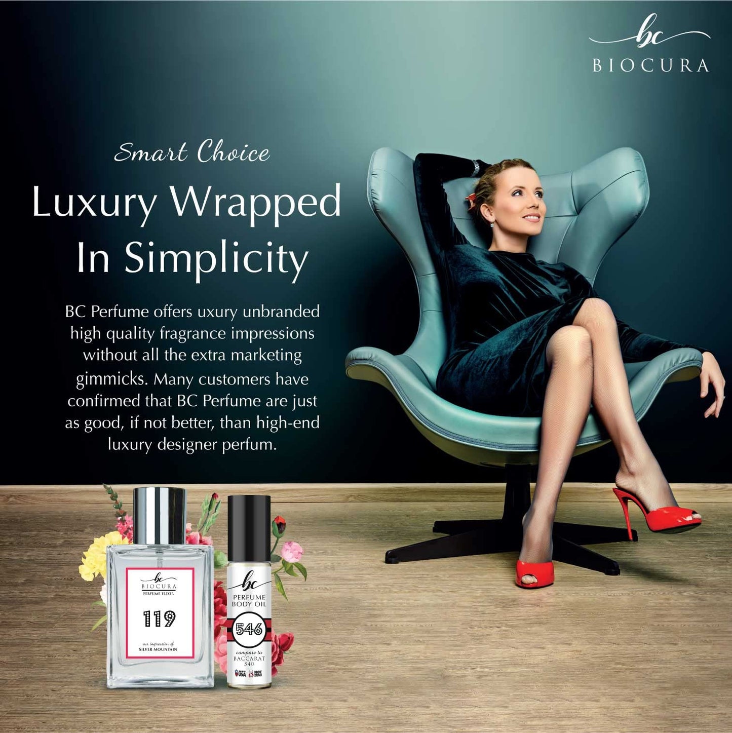 BIOCURA BC Perfume 192 Inspired by Juliette Loves Perfume For Women Fragrance Body Oil Roll-On 0.3 Fl Oz/10ml