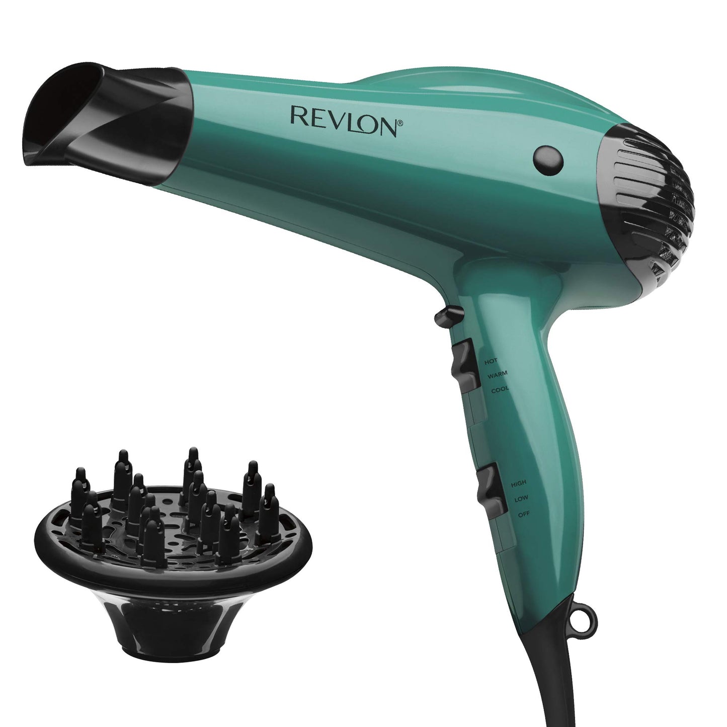 REVLON Smooth and Straight Ceramic Flat Iron | Fast Results, Smooth Styles & Volume Booster Hair Dryer | 1875W for Voluminous Lift and Body,