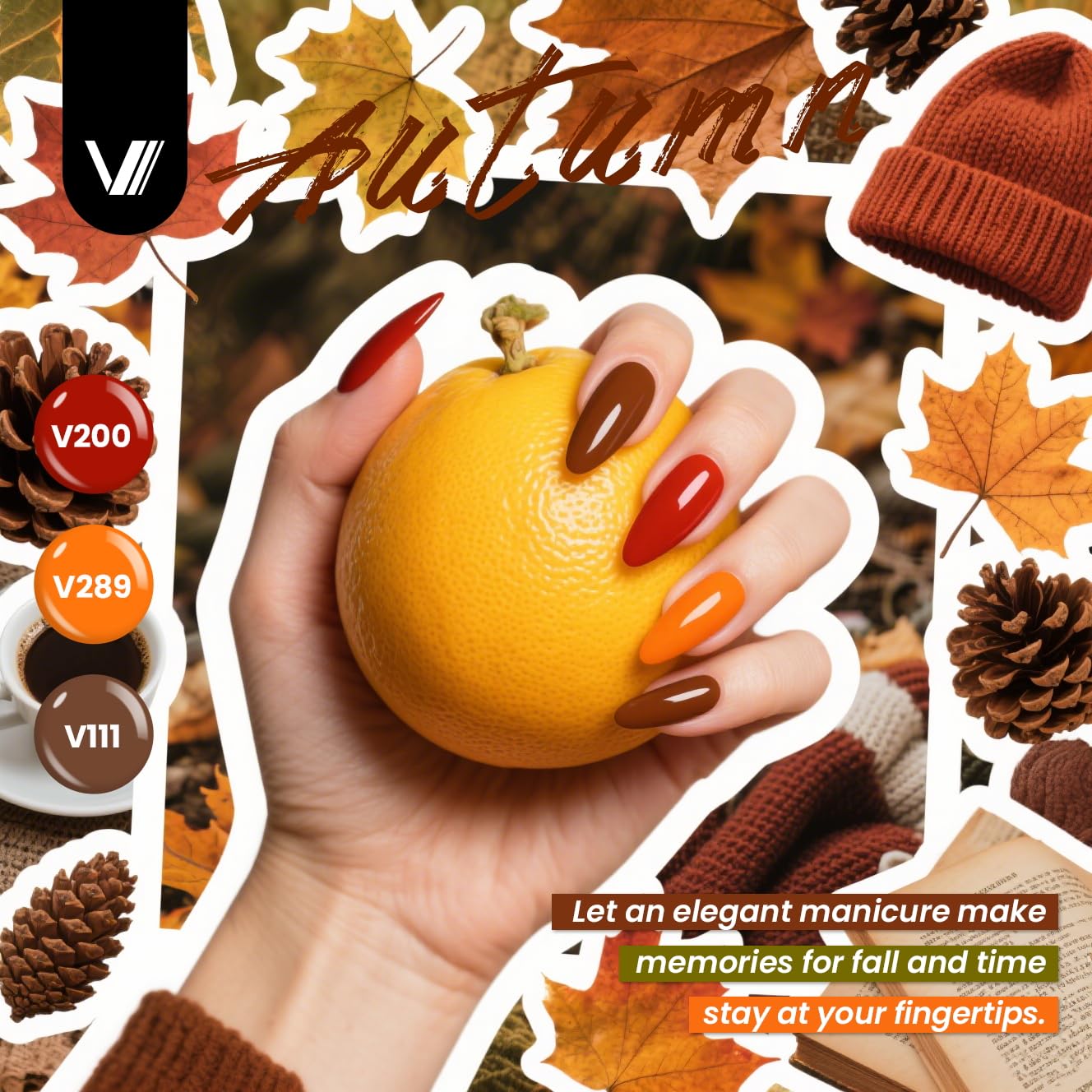 VANREESA 60 Pcs Gel Nail Polish Set - 55 Vibrant Colors for All Seasons | Base & Top Coats Included
