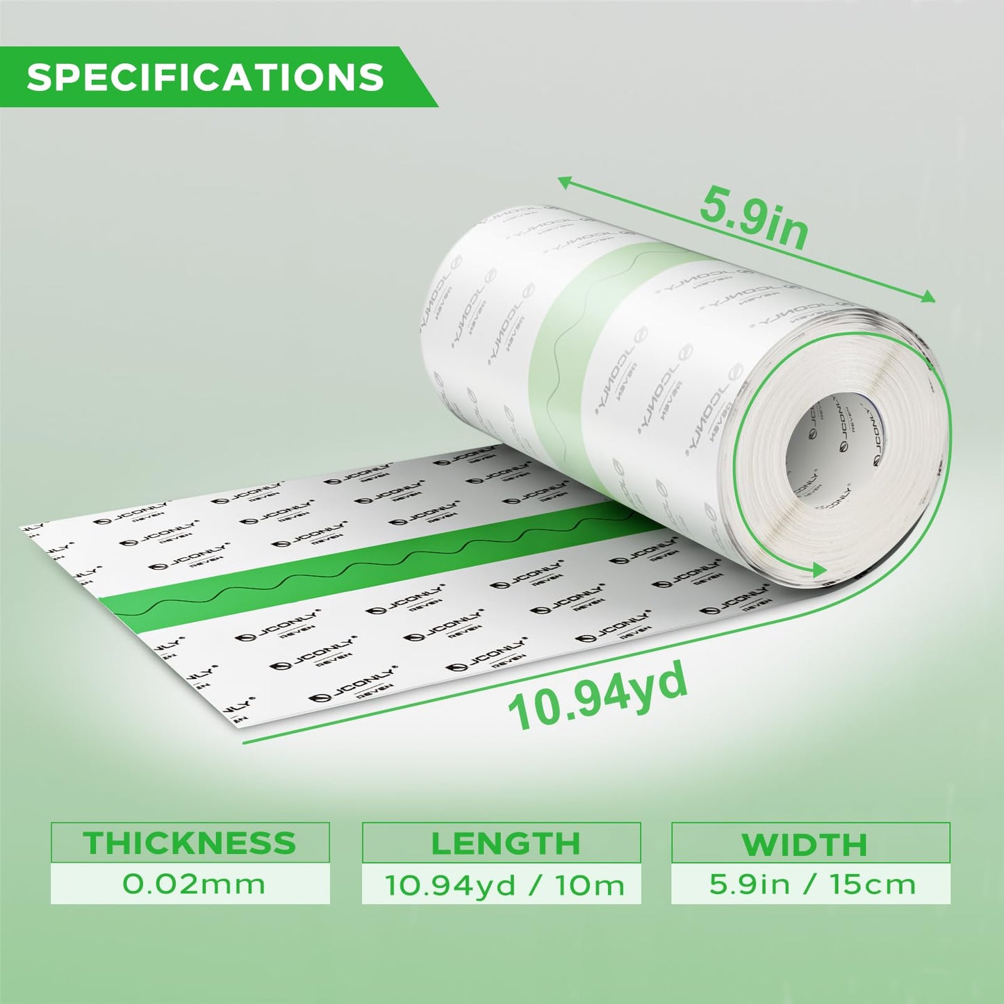 Tattoo Aftercare Bandage 5.9 Inches x 10.9 Yard Second Skin Tattoo Cover Up Patch 0.02MM Tattooing Protection Film Roll Transparent Waterproof Aftercare Wraps for Healing Skin Recovery Film
