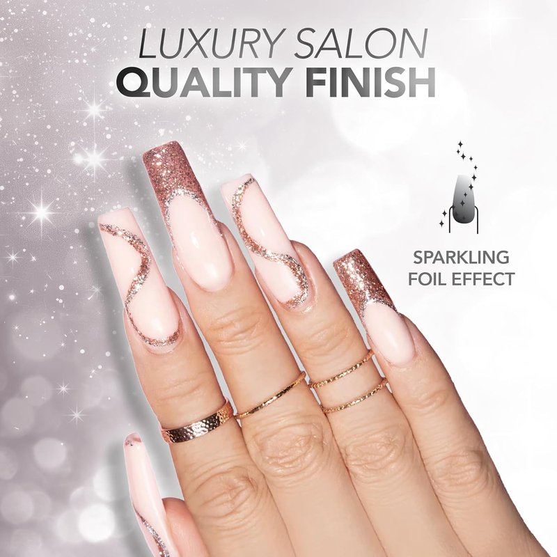 KIARA SKY LED UV Soak Off Gel - Deep Sea One Coat Foil Glitter for Stunning Nails