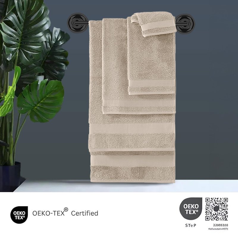Classic Turkish Towels CTT - Premium Washcloths 12 Pack Set, 100% Turkish Cotton, Highly Absorbent & Quick Dry, Face Towels Wash Cloths for Hotel, Spa & Gym | 12"x12" (Beige)
