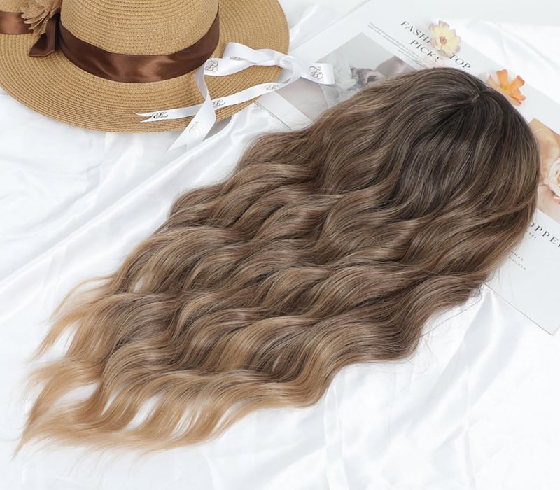gulagula 20" Wavy Hair Topper 6.5"x6.5" Base Size Hair Toppers for Women Synthetic Hairpieces for Women with Thinning hair Wavy Clip In