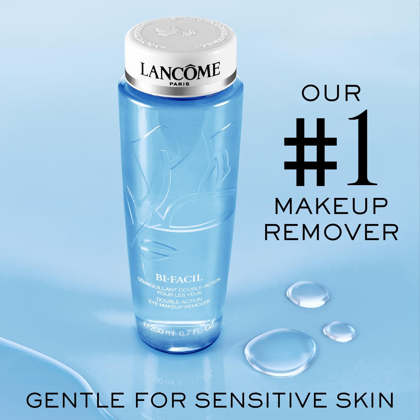 Lancôme Bi-Facil Double Action Eye Makeup Remover | Waterproof Makeup Remover for All Skin Types & Sensitive Eyes | Gentle, Non-Greasy Formula with Bi-Phase Technology | 4.2 Fl Oz (Pack of 2)