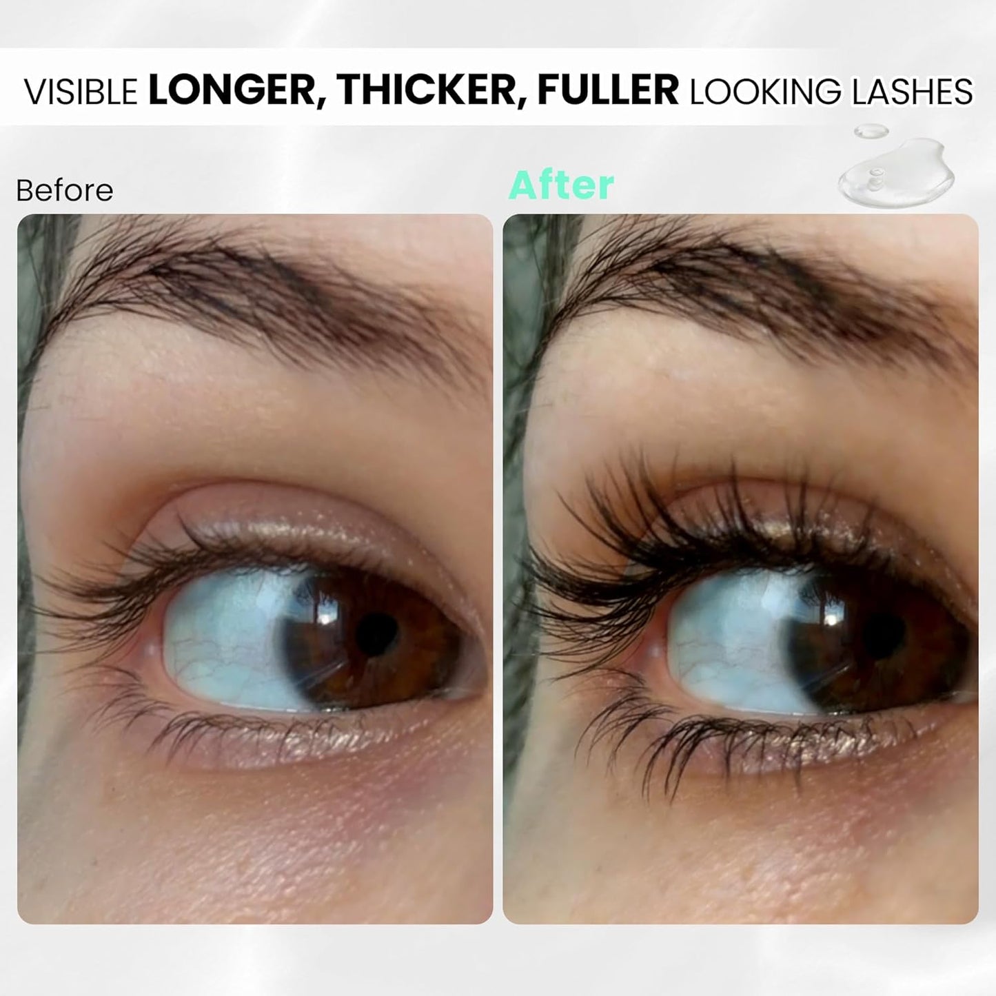 Lash Serum | Eyelash Growth Serum for Longer, Thicker Lashes - Vegan & Cruelty-Free (5mL)