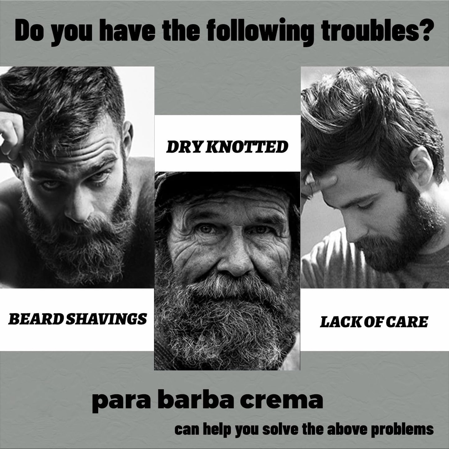Para Barba, Crecimiento De Barba Para Hombre, Beard Stimulating Balm Beard Cream, Estimulante De Barba Ultra Potente, Beard Balm for Men Growth Oil, Balsamo Negro Moisturizes Strengthens (1PCS)