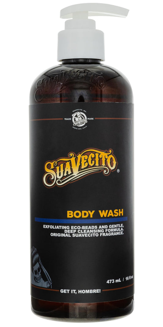 Suavecito Men's Body Wash 16 oz. Exfoliating Deep Cleaning Showering Original Fragrance
