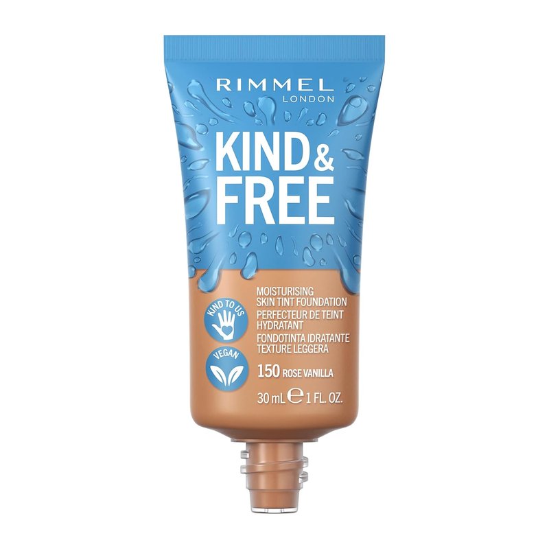 Rimmel Moisturising Skin Tint - Lightweight Hydrating Foundation | Natural Finish, 30ml