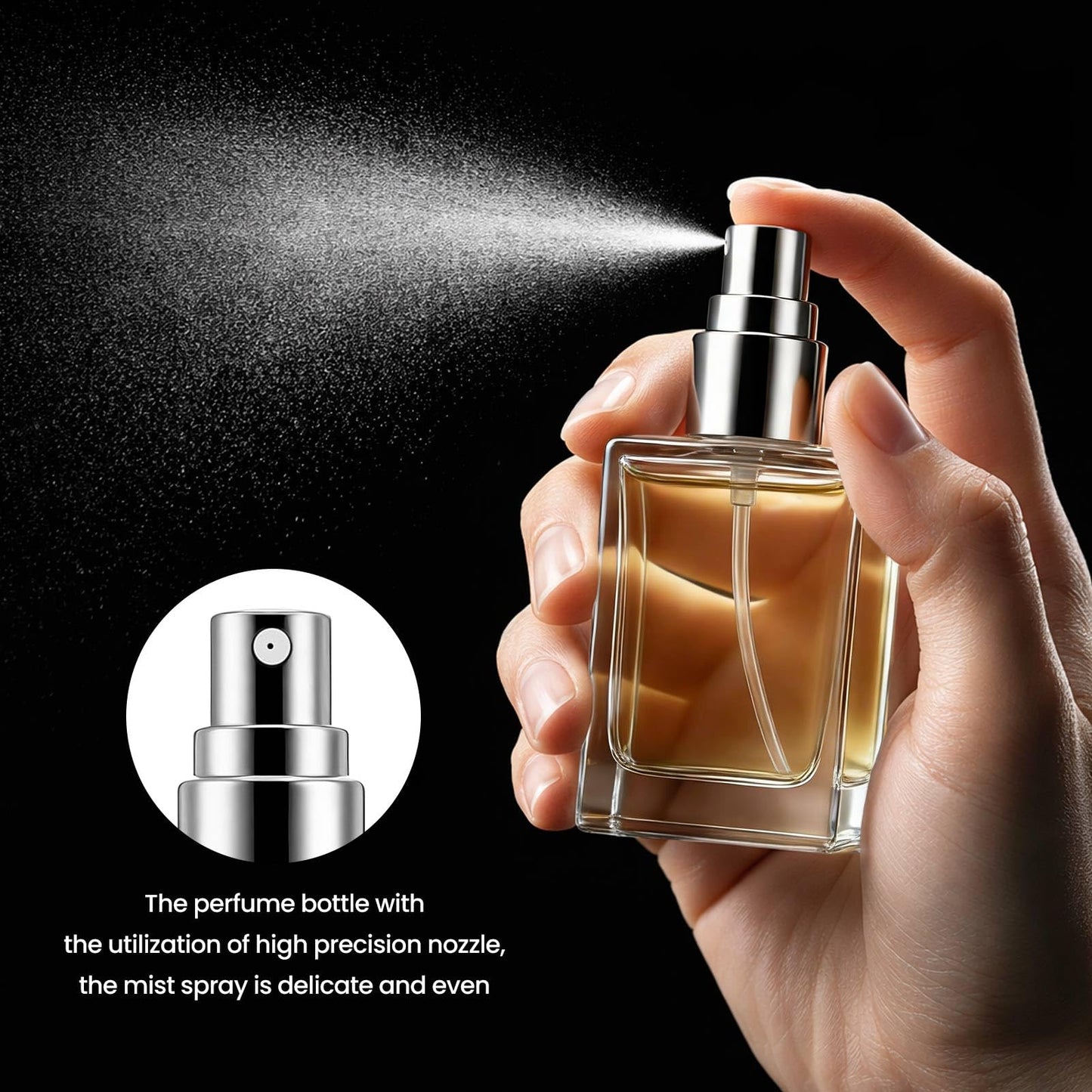 30 Pack 15 ML Glass Perfume Bottles Clear Portable Perfume Spray Bottle Empty Perfume Container Travel Refillable Mini Fine Mist Sprayer Atomizer (80 Pcs Labels, 10 Funnels, 10 Dropper, 10 Dispenser)
