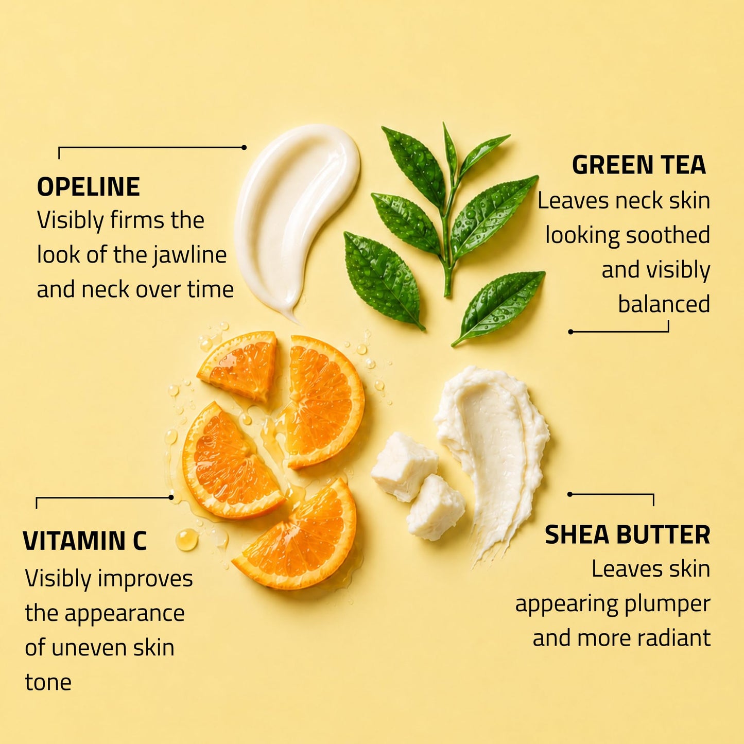 YEOUTH Neck Firming Cream with Vitamin C and Peptides, Neck Cream for Tightening and Firming Chest, Décolleté, Double Chin, Turkey and Crepey Skin