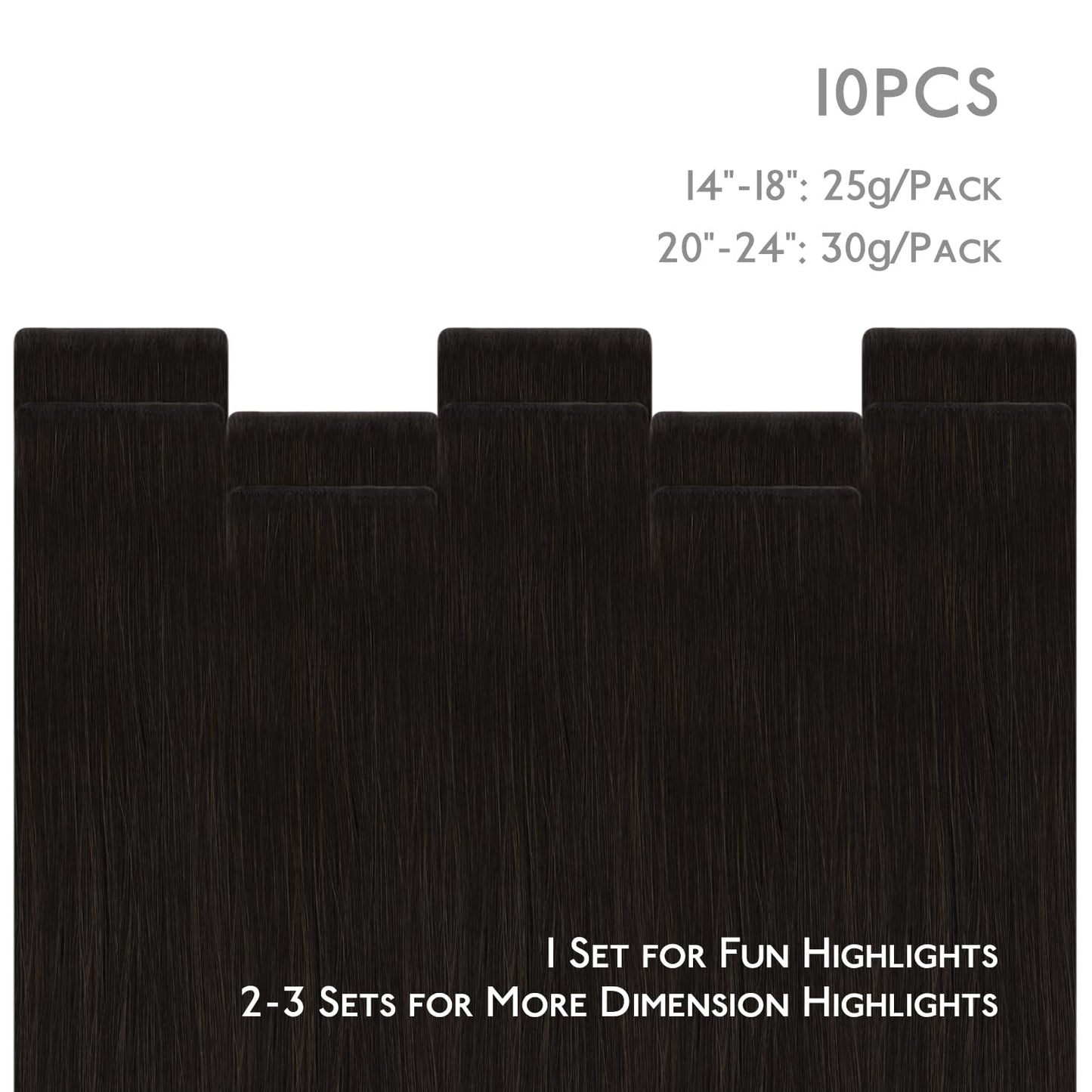 WENNALIFE Invisi Edge Tape in Hair Extensions Human Hair, 22 Inch 30g 10pcs Dark Brown Invisible Luxury Remy Hair Extensions Natural Seamless Injected Tape Ins Straight Extensiones De Cabello Humano