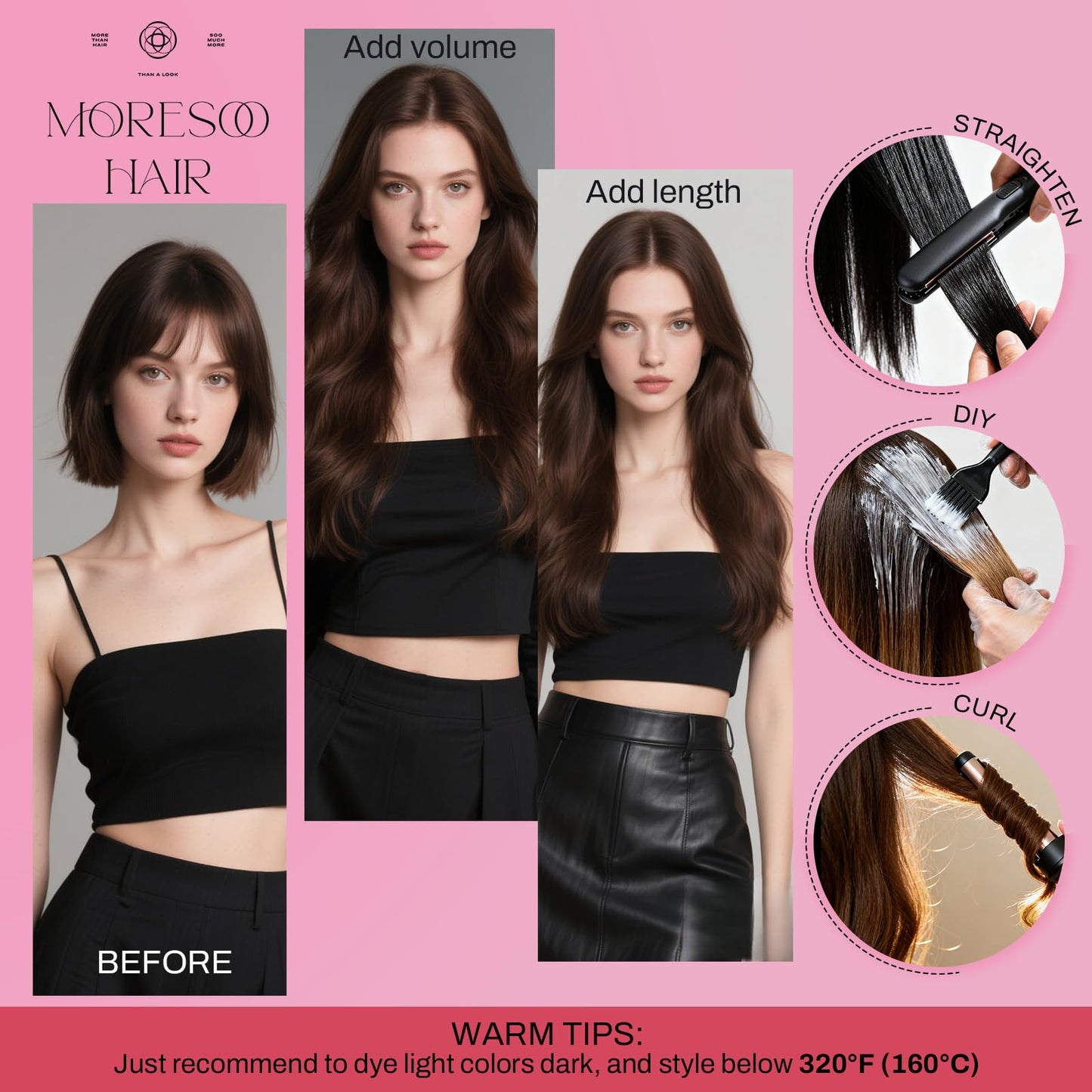 Moresoo Tape in Hair Extensions Human Hair Ombre Brown to Caramel Blonde with Brown Balayage Tape in Seamless Hair Extensions Real Human Hair Tape in Extensions 18 Inch #4/27/4 20pcs 50g
