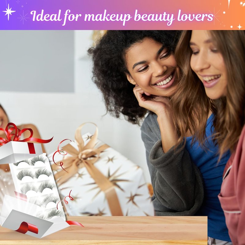 LaDulcie Wispy Lightweight & Comfortable, making your eyes shine. Tapered End Technology, Reusable, Cruelty-Free, Contact Lens Friendly, 5pairs/box (Wispy-314)
