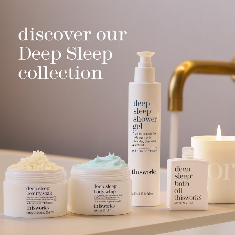 This Works Deep Sleep Overnight Cleanser, with Oat Amino Acids & Hyaluronic Acid to Gently Exfoliate & Rehydrate, 100ml