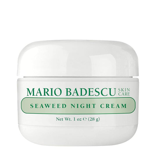 Mario Badescu Seaweed Night Cream - Anti-Aging Oil-Free Moisturizer with Collagen & Sodium Hyaluronate | Ideal for Combination Skin