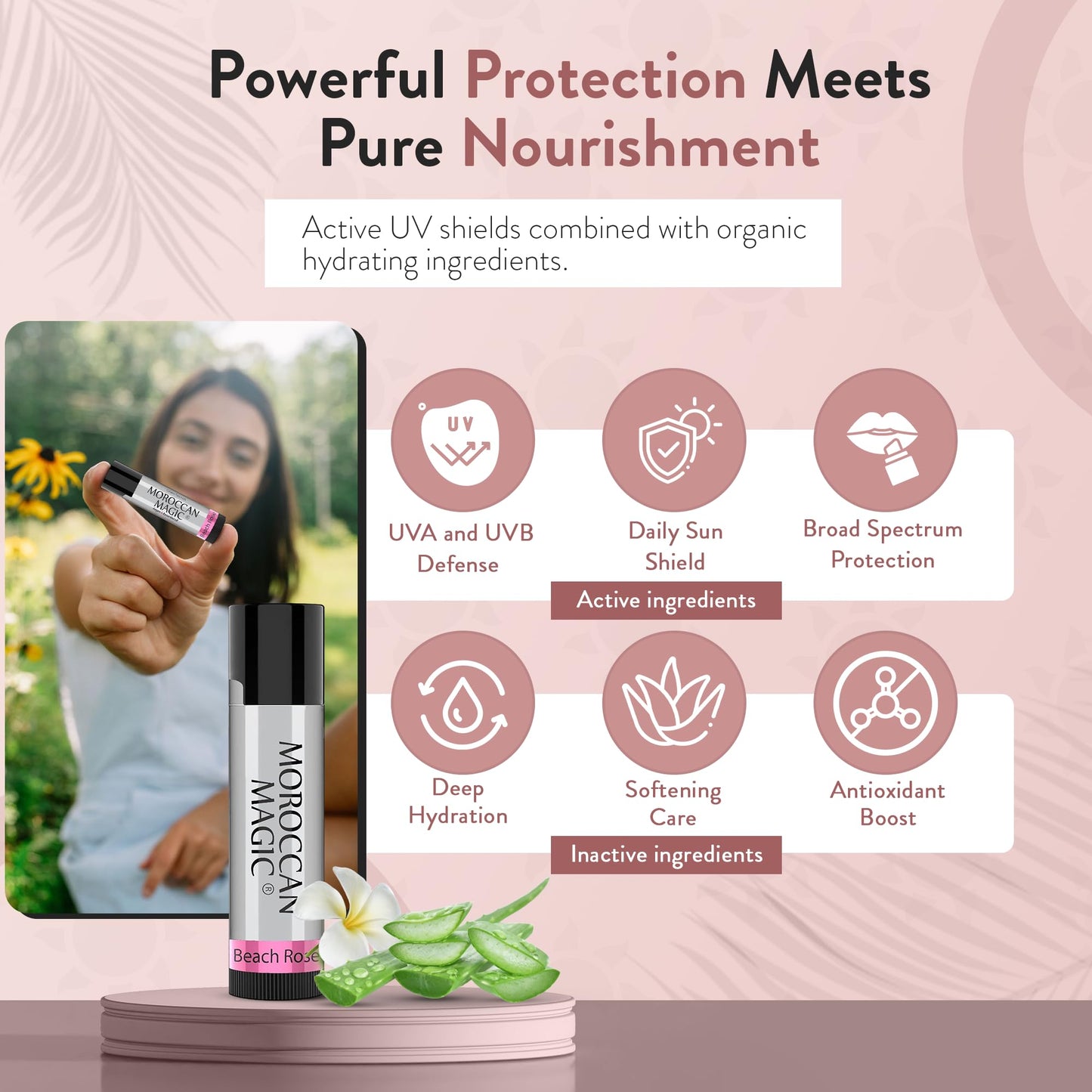 Moroccan Magic Organic Lip Balm & SPF15: 14 Piece Variety Pack Gift Set | Organic Argan and Essential Oils | Smooth | Natural | Non-Toxic | Cruelty Free | chapstick bulk lip balm | 14 Pack
