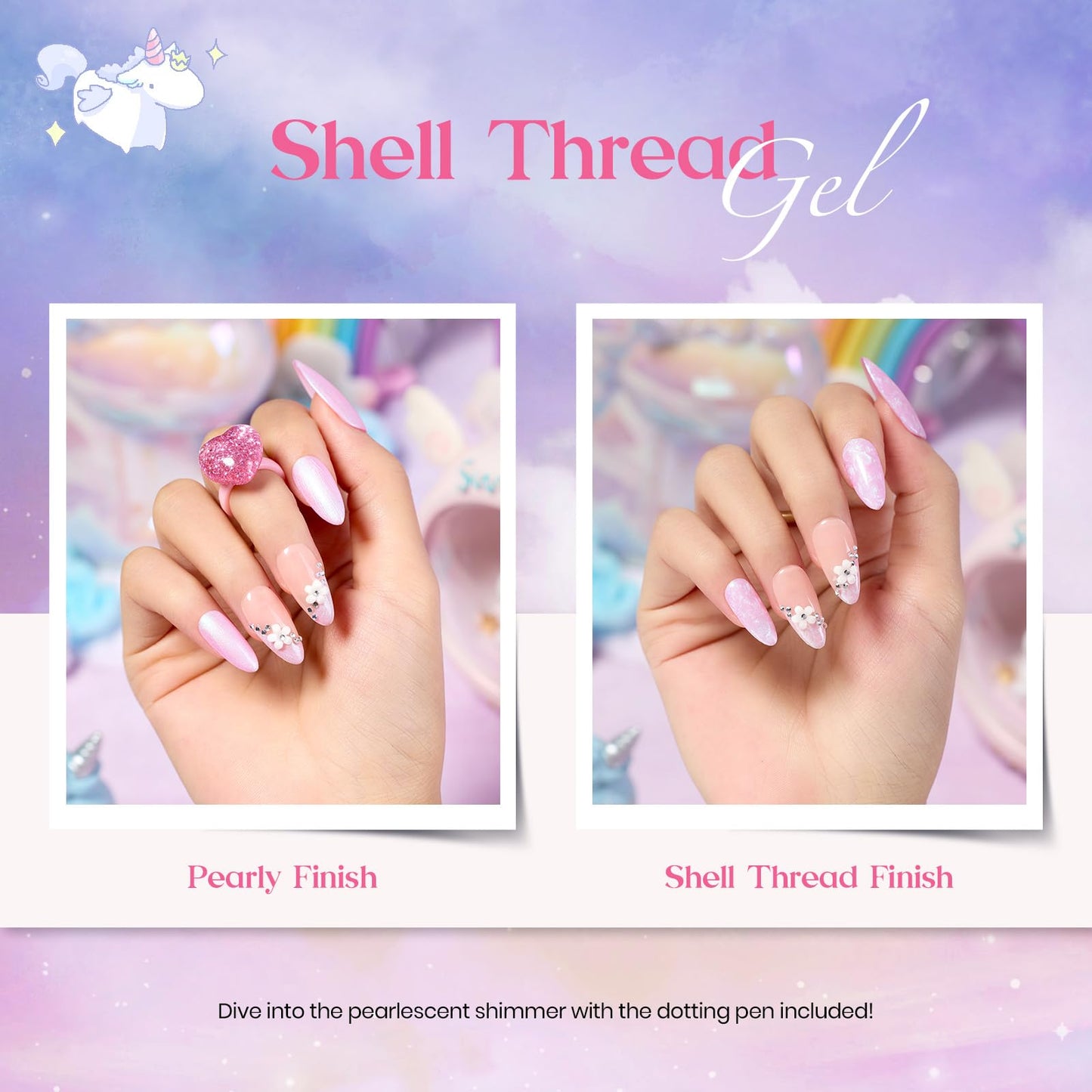 beetles Gel Polish Nail, 20 Colors Pastel Pink Blue Purple Chameleon Glitter Gel Polish and Beetles Nail Art Polish Set 6 Colors Pastel Yellow Green Nude Pink Purple Orange Gel Liner Nail Art Kit