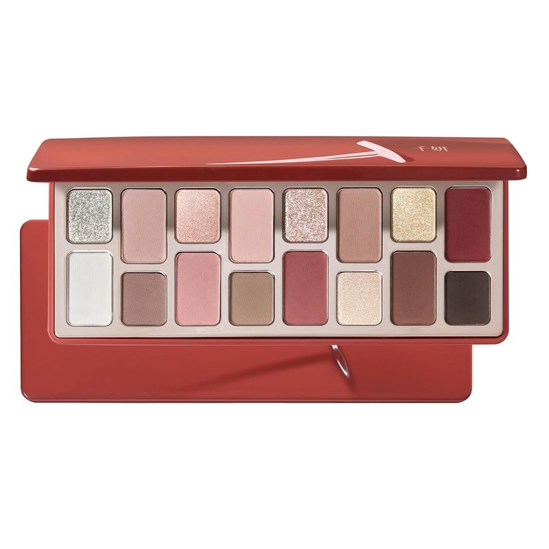 16-Color Velvet Rose Eyeshadow Palette - Natural Nudes, Smoky Shades & Bold Accents | Ultra-Blendable Matte, Shimmer & Glitter Finishes