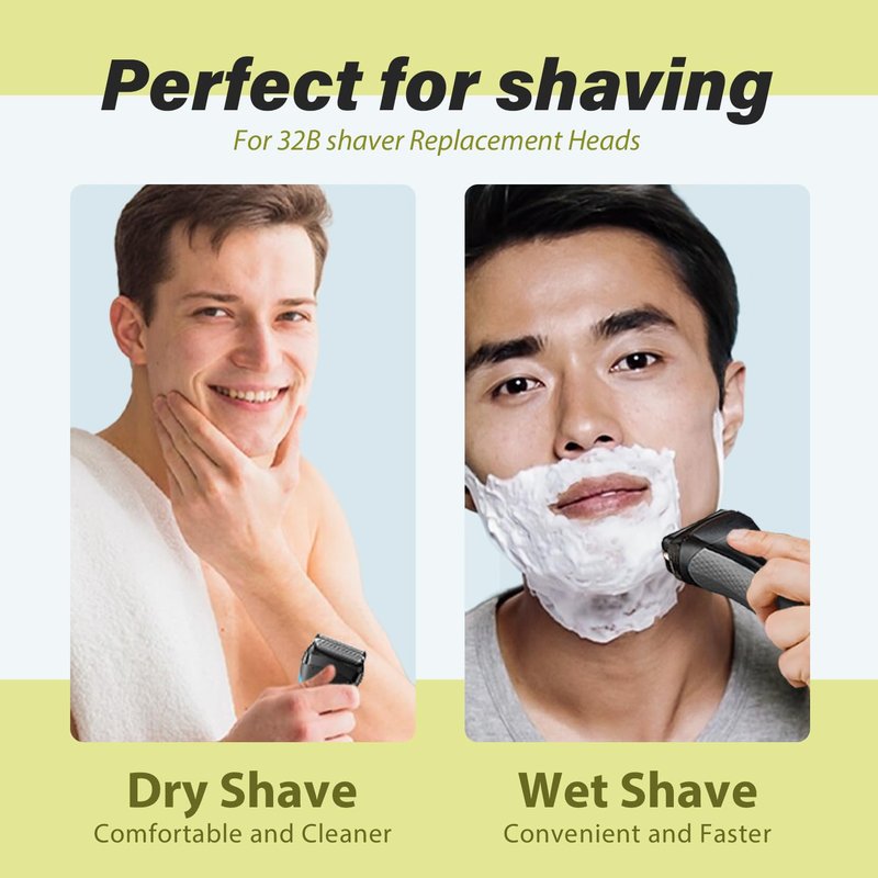 32B Series 3 Electric Shaver Replacement Head Compatible with S3 Foil & Cutter Razor Heads, Applicable for S3 3040s 3010s 310s 3000s 3050cc 3080s 390cc.New and old packaging