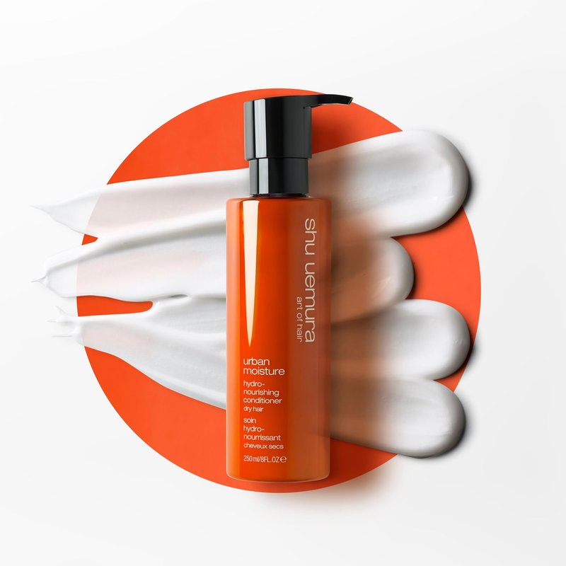 shu uemura art of hair Urban Moisture Hydro-Nourishing Deep Conditioner - Detangles, Smooths, and Reduces Frizz, Hydrates and Nourishes Dry Hair, Fights Pollution, 1.3 Fl Oz