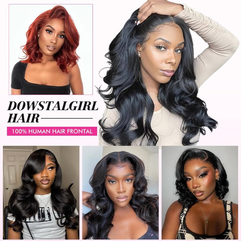 13x4 Lace Frontal Closure Body Wave Frontal Ear to Ear HD Lace Frontal Human Hair 100% Brazilian Virgin Human Hair Closure 18 Inch Frontals Hair Pieces for Women Free Part 150% Density