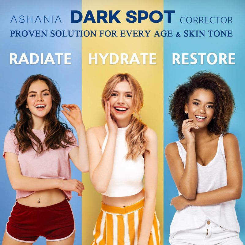 Dark Spot Remover for Face & Body - Advanced Corrector for Inner Thighs, Neck & Knees | 2 Fl Oz