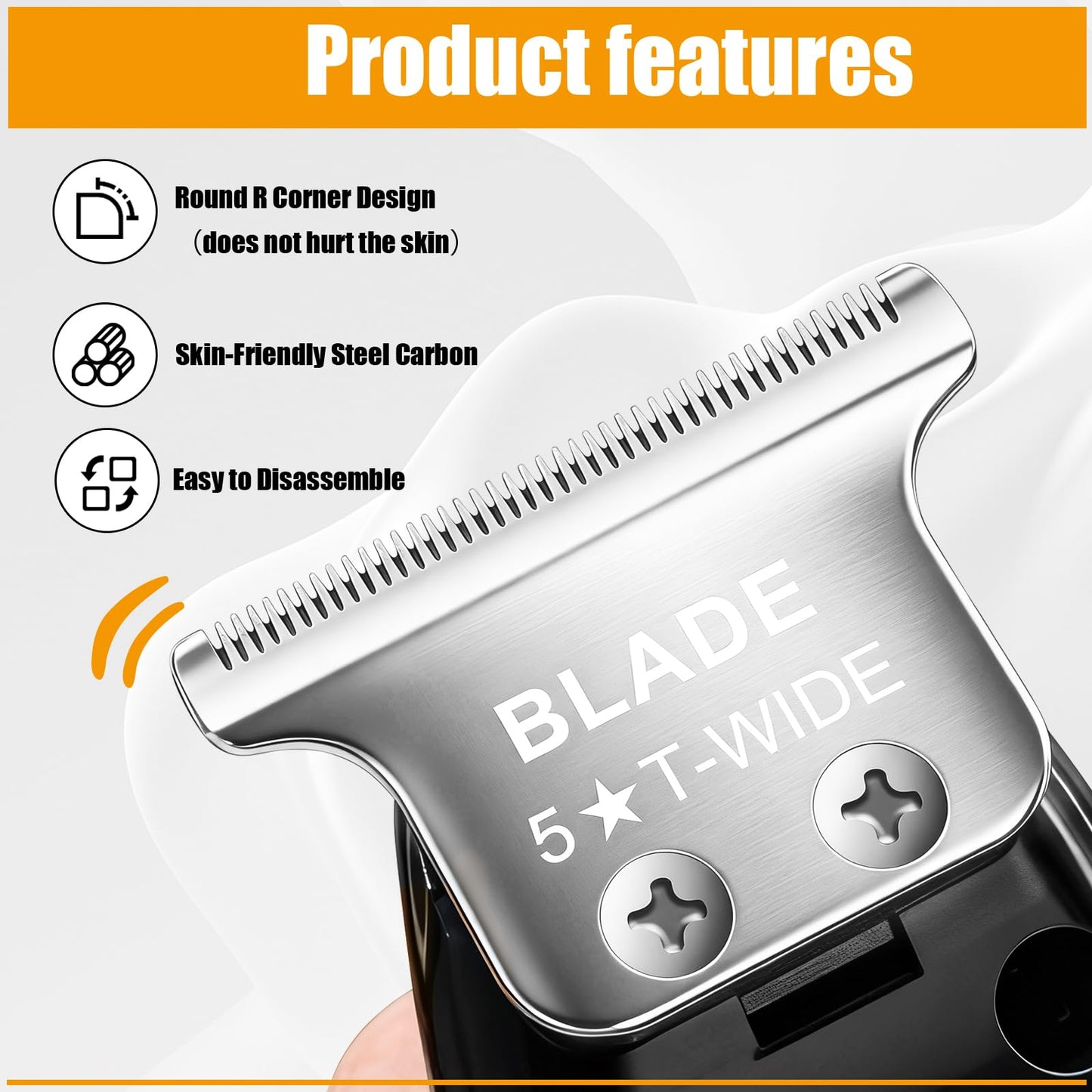 #2215 T Wide Adjustable Trimmer Blades for Wahl 5 Star Series Detailer (8081) and Cordless Detailer LI (8171) Hair Clippers Blades-Model 2215