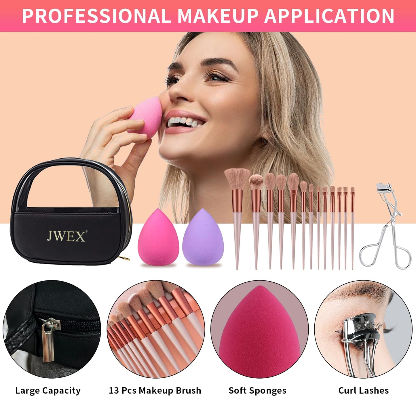 37 Pcs All in One Makeup Kit for Women Full Kit, Makeup Gift Set for Beginners Teenager, Multipurpose Makeup Set Includes Eyeshadow Palette Contour Stick Cosmetic Brush (A204)