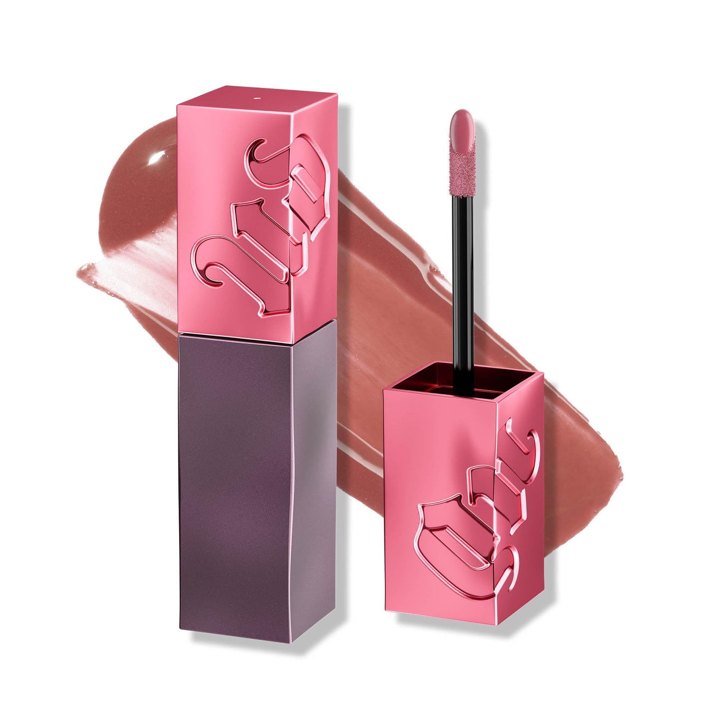 Urban Decay Vice Lip Bond Glossy Longwear Liquid Lipstick (Text Em - Dusty Rose Pink), Transfer-proof, Smudge-proof, Up to 16HR Wear, Vegan, Cruelty-free - 0.14 fl oz