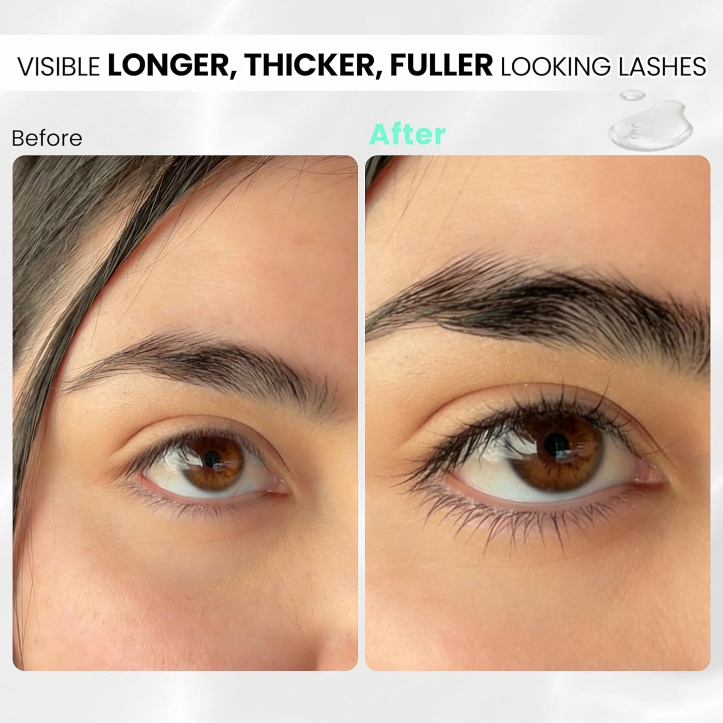 Lash Serum | Eyelash Growth Serum for Longer, Thicker Lashes - Vegan & Cruelty-Free (5mL)
