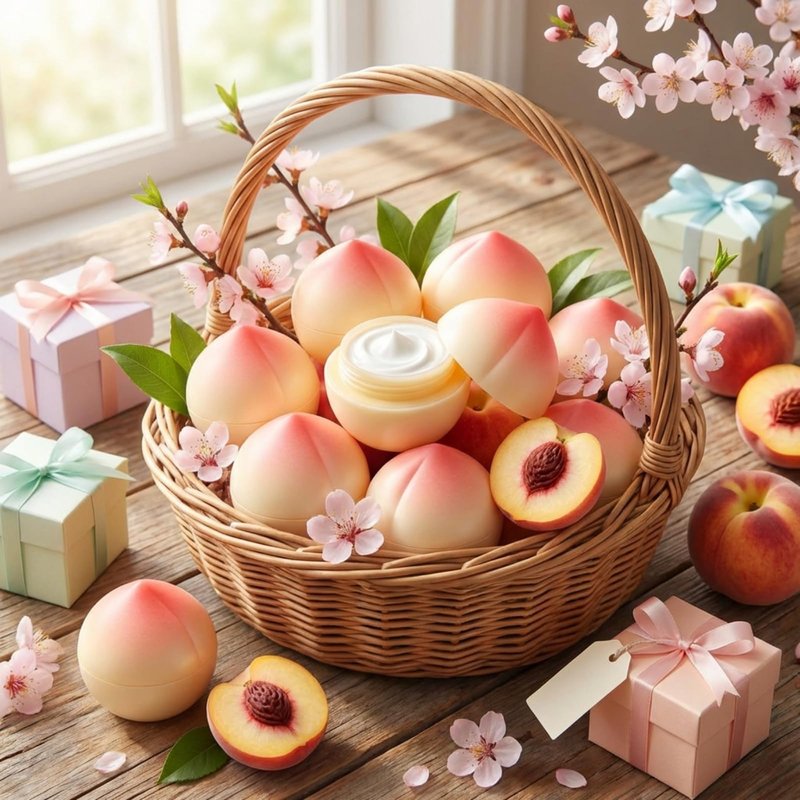 Swiffen 12 Pcs Peach Hand Cream Set Cute Mini Travel Size Hand Lotion Bulk Gifts for Women Nurses Bridal Shower Birthday Party Favors Sweet & Peach Scented Hydrating Shea Butter Moisturizer