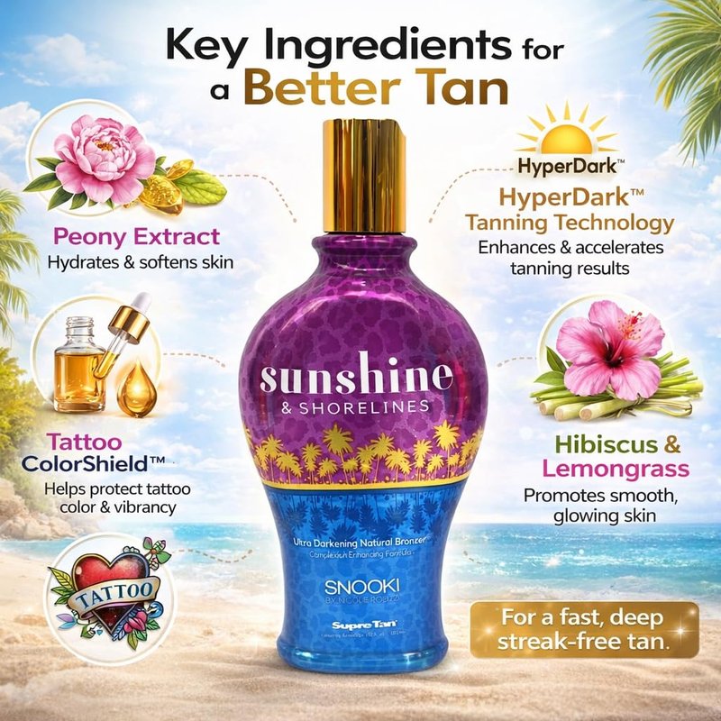 Supre Snooki Sunshine & Shorelines Ultra Darkening Natural Bronzer 12 ounces